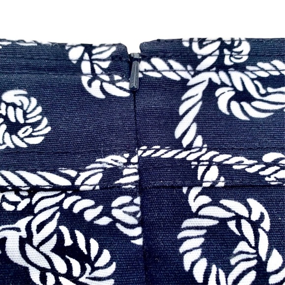 Talbots Nautical Knots Navy & White Mini Skirt 6 - Picture 3 of 9
